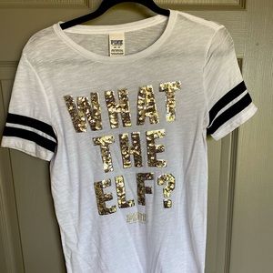 VS PINK What the Elf? Tshirt